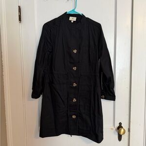 Tuckernuck Black Collar Button Dress